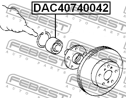 Подшипник ступицы DAC40740042 DAC40740042 FEBEST