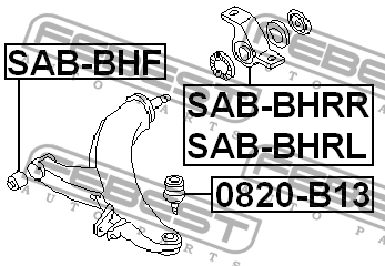 Опора шаровая 0820-B13 0820-B13 FEBEST