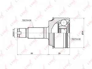 ШРУС наружный подходит для HONDA Accord 2.0-2.4 08 CO-3670 CO-3670 LYNXAUTO