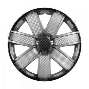 Колпаки колесные 15 Гелакси +, серебристо-черный, карбон, компл. 2 шт. (AWCC-15- AWCC-15-20 AIRLINE