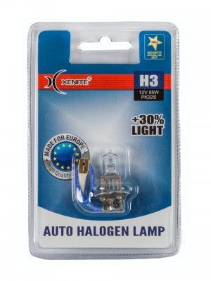 Лампа 12V H3 55W PK22s +30% 3200К блистер (1шт.) XENITE 1007088 XENITE