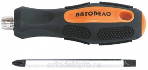 Отвертка двухсторонняя SL6xPH2x150 мм "АвтоDело" 39456 AVTO DELO
