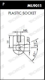 амортизатор капота!\ VW Multivan/T5 all 03> ML5832 MONROE