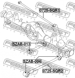 Тяга задняя поперечная SUZUKI GRAND VITARA/ESCUDO 1998-2006 0725-SQR2 0725-SQR2 FEBEST