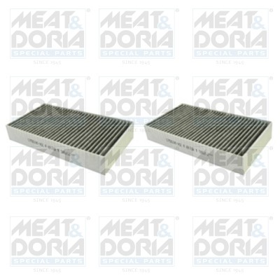 Фильтр воздушный салона MERCEDES ML (W166),GL (X166) угольный (1шт.) MEAT&DORIA 17551K-X2 MEAT DORIA