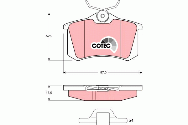 AUDI/VW / PEUGEOT 307 / SEAT /FORD GDB1328 TRW