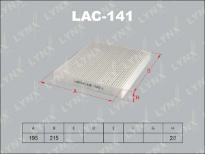 Фильтр воздушный салона TOYOTA Camry (06-11) LYNX LAC-141 LYNXAUTO