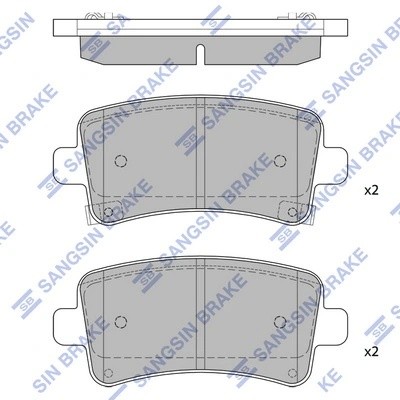 Колодки тормозные OPEL INSIGNIA 08-/SAAB 9-5 10- задние SP2135 SP2135 SANGSIN