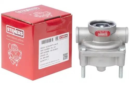 Клапан ускорительный КАМАЗ, МАЗ, УРАЛ, ЗИЛ, ЛАЗ, КРАЗ, СЗАП 100-3518010 (аналог  251118 STENERS