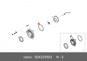 прокладка крышки сапуна!\Iveco 504325903 IVECO