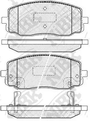 Колодки тормозные KIA Picanto передние (4шт.) NIBK PN0438 NIBK