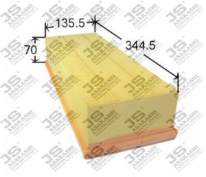 Фильтр воздушный  VOLKSWAGEN SHARAN 2,0 2011 -   VOLKSWAGEN CADDY VP 2,0 2007 -  A0348 JS ASAKASHI