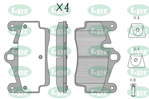 Комплект тормозных колодок 05P1482 05P1482 LPR