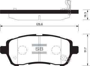 Колодки тормозные FORD FIESTA 08-/MAZDA 2 07- передние SP2113 SP2113 SANGSIN