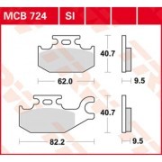 Колодки дисковые MCB724SI MCB724SI TRW LUCAS