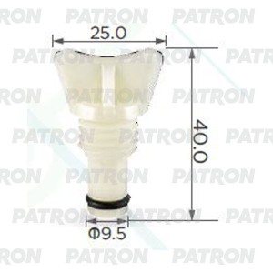 Клипса пластмассовая Lexus,Toyota применяемость: радиатор P371055 P371055 PATRON