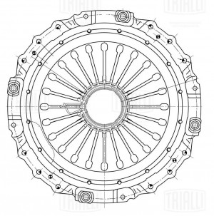 корзина сцепления! D475\ MAN TGA/TGS/TGX 03> FS706 TRIALLI