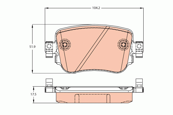 SKODA OCTAVIA (A7) (2013-2020) GDB2042 TRW