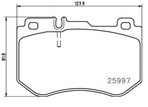 P50123 колодки дисковые передние!\ MB W205 1.6-2.2i/D 13> P50123 BREMBO