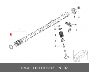 кольцо уплотнительное!\ BMW 11 31 1 705 512 BMW
