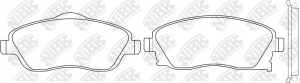Колодки тормозные дисковые OPEL CORSA C 01/TIGRA B 04  PN0361 PN0361 NIBK