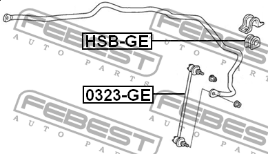 Тяга стабилизатора 0323-GE 0323-GE FEBEST