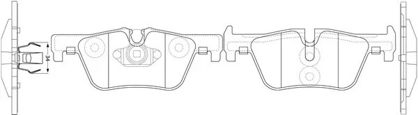 Колодки тормозные задние BMW 1 F20 10-/3 F30 11- BP32002 BP32002 SB NAGAMOCHI