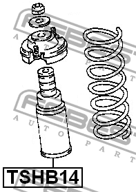 Пыльник амортизатора D14 с отбойником NISSAN PRIMERA P11 1996-2001 TSHB14 TSHB14 FEBEST