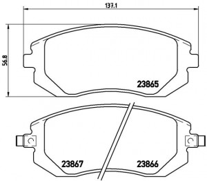 Колодки тормозные P78013 P78013 BREMBO
