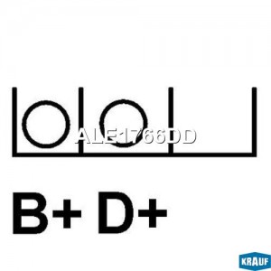 генератор! 75A восстановленный\ Fiat Panda/Punto 1.2/1.4 03> ALE1766DD KRAUF