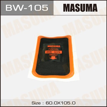 заплатка для боковых порезов! 60x105mm 1 слой корда\ BW105 MASUMA