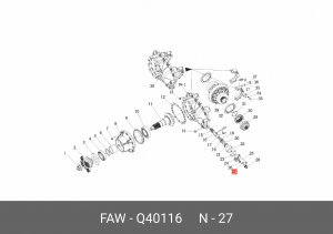 Шайба медная d16 (датчика блокировки МКД) 3310 Q40116 FAW