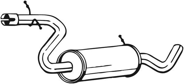 Глушитель VW Golf (04-08) средняя часть BOSAL 105-877 BOSAL
