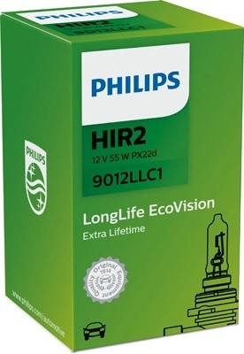 Лампа 12V HIR2 55W PX22d Long Life PHILIPS 9012LLC1 PHILIPS
