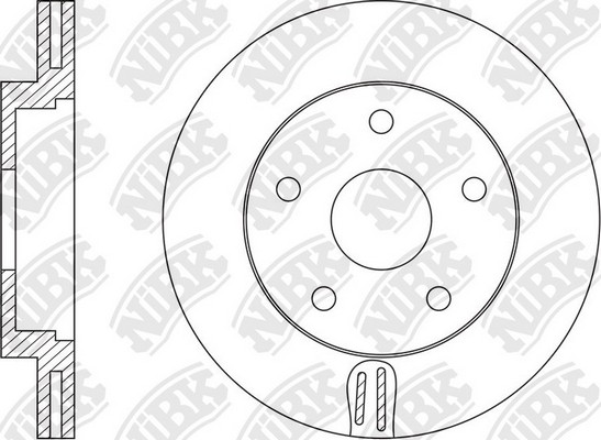 Диск тормозной NISSAN TEANA 2013 RN1568 RN1568 NIBK