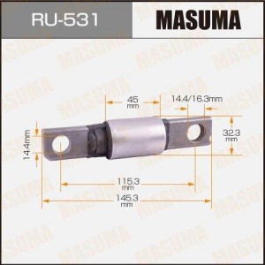 сайлентблок рычага переднего!\ Nissan Qashqai J10 07> RU-531 MASUMA