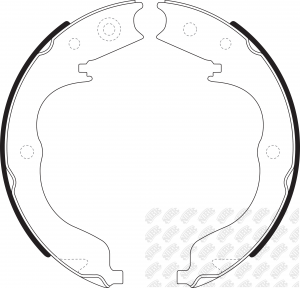 Колодки тормозные MITSUBISHI Lancer (08-) задние барабанные (4шт.) NIBK FN0625 NIBK