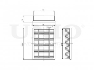 Фильтр воздушный FLT-10150 UNIO