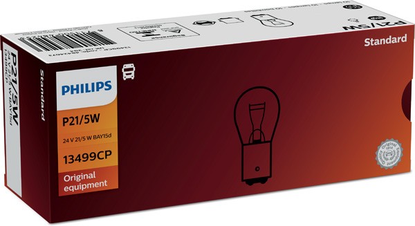 Лампа 24V P21/5W BAY15d PHILIPS 13499CP PHILIPS