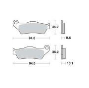 Колодки дисковые MCB707SH MCB707SH TRW LUCAS