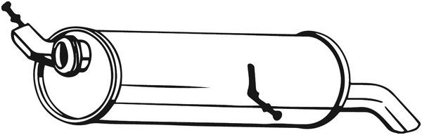 Глушитель CITROEN C4 (05-11) задняя часть BOSAL 135-709 BOSAL