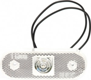 Фонарь габаритный передний Белый, LED / 9V-36V / IP68, Расстояние между монтажны 231 WAS