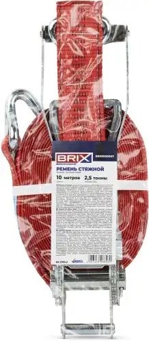 ремень стяжной! 10м 10т, усиленный храповый механизм с обратным ходом (ЕВРО) BRX0020007 BRIX