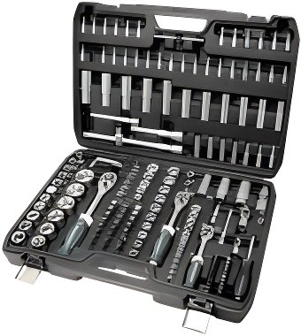 Набор головок торцевых и бит-головок 1/4",3/8",1/2" 172 предмета ROCKFORCE RF417235 ROCK FORCE