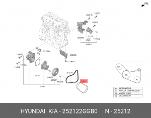 HYUNDAI I30 (2017>) ELAST 252122GGB0 HYUNDAI KIA