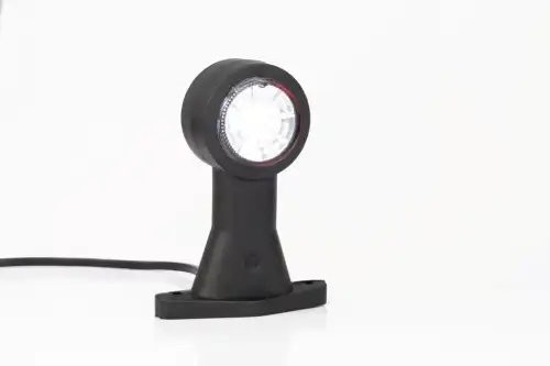 фонарь габаритный! рожок LED прямой, на ножке, L=130мм, с кабелем, 12-36V\ FT009BLED FRISTOM