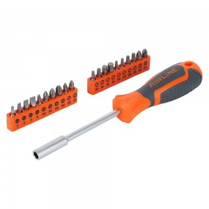 Отвёртка с битами 21 пр. (SL, PH, PZ, HEX, TORX) блистер (ATAU040) ATAU040 AIRLINE
