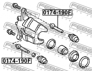 Carina E,Corolla E10/11,Camry 0174-190F FEBEST