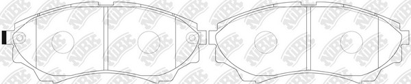 Колодки тормозные FORD Ranger (99-11) передние (4шт.) NIBK PN5800 NIBK