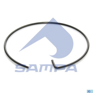 кольцо ступицы! стопорн. пружин. колодки D119x3.2 B=90 \BPW 070433 SAMPA